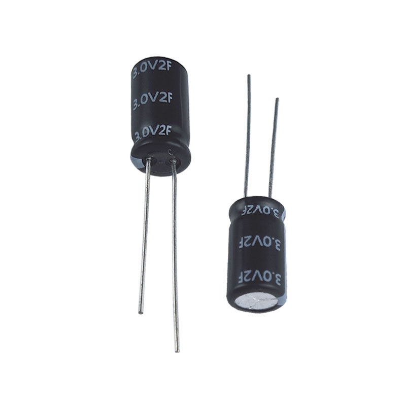 Guide pin type gold capacitor