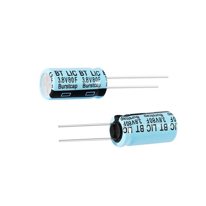 Gold lithium ion hybrid capacitor